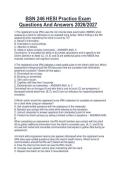 BSN 246 HESI Practice Exam  Questions And Answers 2026&sol;2027