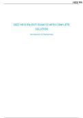 2022 HESI RN EXIT EXAM V2 WITH COMṖLETE  SOLUTION 