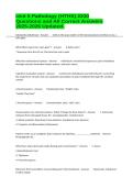 Unit 5 Pathology &lpar;HTHS&rpar; 2230 Questions and All Correct Answers 2025-2026 Updated&period;