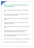 WSET Level 3 Award in Wines Mock Examination with verified detailed answers
