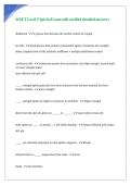 WSET Level 2 Spirits Exam with verified detailed answers