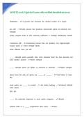 WSET Level 3 mock exam written questions with accurate detailed solutions