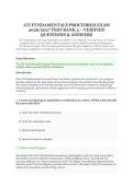 ATI Fundamentals Proctored Exam 2026&sol;2027 Test Bank 3 &ndash; Verified Questions & Answers &vert; Foundational Nursing Competency Assessment