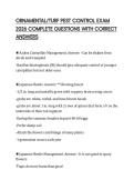 ORNAMENTAL&sol;TURF PEST CONTROL EXAM 2026 COMPLETE QUESTIONS WITH CORRECT ANSWERS