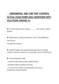 ORNAMENTAL AND TURF PEST CONTROL EXAMINATION TEST 2026 QUESTIONS WITH ANSWERS GRADED A&plus;