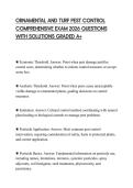 ORNAMENTAL AND TURF PEST CONTROL FINAL PAPER 2026 QUESTIONS WITH ANSWERS GRADED A&plus;