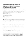 ORNAMENTAL AND TURFGRASS PEST CONTROL CATEGORY 3 EXAM 2026 QUESTIONS AND ANSWERS