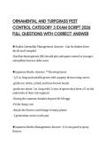 ORNAMENTAL AND TURFGRASS PEST CONTROL CATEGORY 3 EXAM SCRIPT 2026 FULL QUESTIONS WITH CORRECT ANSWER