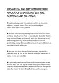 ORNAMENTAL AND TURFGRASS PESTICIDE APPLICATOR LICENSE EXAM 2026 FULL QUESTIONS AND SOLUTIONS