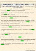 COMPREHENSIVE RADIOGRAPHIC PATHOLOGY -  CH&period; 3&colon; RESPIRATORY SYSTEM LATEST QUESTIONS WITH ANSWERS  &lpar;100&percnt; CORRECT ANSWERS&rpar;
