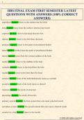 HBS FINAL EXAM FIRST SEMESTER LATEST  QUESTIONS WITH ANSWERS &lpar;100&percnt; CORRECT  ANSWERS&rpar; 