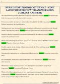 NURS 5357 NEUROBIOLOGY EXAM 2 - COPY  LATEST QUESTIONS WITH ANSWERS &lpar;100&percnt;  CORRECT ANSWERS&rpar; 