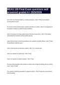 MEAS 109 Final Exam questions well answered graded A&plus; 2025&sol;2026