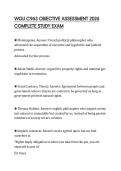 WGU C963 OBJECTIVE ASSESSMENT 2026 COMPLETE STUDY EXAM