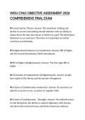 WGU C963 OBJECTIVE ASSESSMENT 2026 COMPREHENSIVE FINAL EXAM
