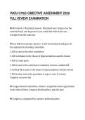 WGU C963 OBJECTIVE ASSESSMENT 2026 FULL REVIEW EXAMINATION