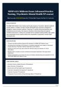 NRNP 6521 Midterm Exam&colon; Advanced Practice Nursing & Psychiatric-Mental Health NP &vert; Most Accurate 2025-2026 Exam Set &vert; 73 Real Q&A &vert; Expert-Verified &vert; A&plus; Authority