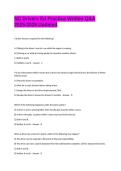 NC Drivers Ed Practice Written Exam Q&A 2025-2026 Revised