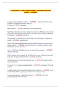 &lpar;LATEST 2026&rpar; LOGISTICS MANAGEMENT TEST QUESTIONS AND CORRECT ANSWERS