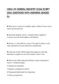 OSHA 511 GENERAL INDUSTRY EXAM SCRIPT 2026 QUESTIONS WITH ANSWERS GRADED A&plus;