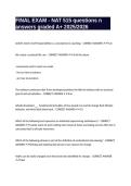FINAL EXAM - NAT 515 questions n answers graded A&plus; 2025&sol;2026