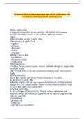  LOGISTICS MANAGEMENT MIDTERM NEW EXAM QUESTIONS AND CORRECT ANSWERS FOR TOP PERFORMANCE