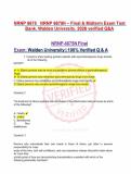NRNP 6675 NRNP 6675N &ndash; Final & Midterm Exam Test Bank&comma; Walden University&comma; 2026 verified Q&A