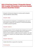 NFPA 10 Final Exam Version 2 Preparation Newest  With Complete 100 Questions And Correct Detailed  Answers&vert; Brand New Version&excl; 