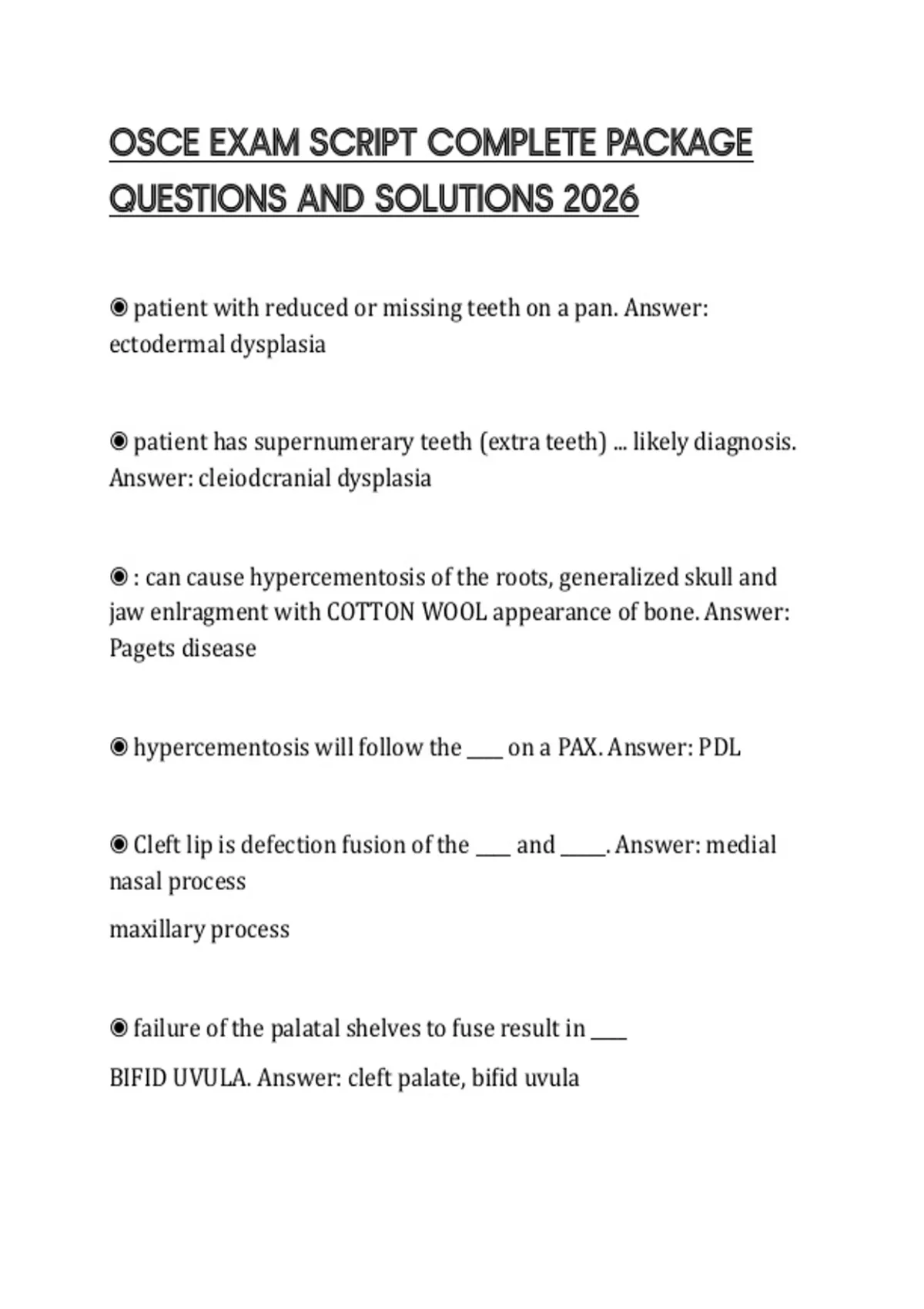 Patient Script Osce OSCE EXAM SCRIPT COMPLETE PACKAGE QUESTIONS AND SOLUTIONS 2026 - OSCE ...