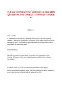 CLC-222 CONTRACTING MODULE 1-6 &lpar;2026-2027&rpar; QUESTIONS AND CORRECT ANSWERS GRADED A&plus;