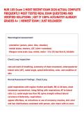 NUR 105 Exam 2 MOST RECENT EXAM 2026 ACTUAL COMPLETE  FREQUENTLY MOST TESTED REAL EXAM QUESTIONS AND  VERIFIED SOLUTIONS &vert; GET IT 100&percnt; ACCURATE&excl;&excl; ALREADY  GRADED A&plus; &vert; NEWEST EXAM &vert; JUST RELEASED&excl;&excl; 