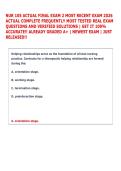 NUR 105 ACTUAL FINAL EXAM 2 MOST RECENT EXAM 2026  ACTUAL COMPLETE FREQUENTLY MOST TESTED REAL EXAM  QUESTIONS AND VERIFIED SOLUTIONS &vert; GET IT 100&percnt;  ACCURATE&excl;&excl; ALREADY GRADED A&plus; &vert; NEWEST EXAM &vert; JUST  RELEASED&excl;&excl; 