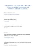 CSET SUBTEST 1 SOCIAL SCIENCE&comma; MULTIPLE SUBJECTS &lpar;2026-2027&rpar; QUESTIONS AND CORRECT ANSWERS GRADED A&plus;