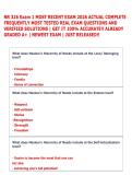 NR 326 Exam 1 MOST RECENT EXAM 2026 ACTUAL COMPLETE  FREQUENTLY MOST TESTED REAL EXAM QUESTIONS AND  VERIFIED SOLUTIONS &vert; GET IT 100&percnt; ACCURATE&excl;&excl; ALREADY  GRADED A&plus; &vert; NEWEST EXAM &vert; JUST RELEASED&excl;&excl; 