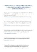 RELIAS MEDICAL SURGICAL RN ASSESSMENT A &lpar;2026-2027&rpar; QUESTIONS AND CORRECT ANSWERS GRADED A&plus;