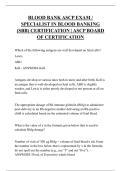 BLOOD BANK ASCP EXAM &sol; SPECIALIST IN BLOOD BANKING &lpar;SBB&rpar; CERTIFICATION &vert; ASCP BOARD OF CERTIFICATION  QUESTIONS AND ANSWERS 2026