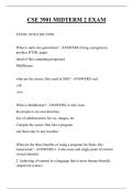 CSE 3901 MIDTERM 2 EXAM QUESTIONS AND ANSWERS 2026