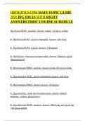ORTHOTICS CPM MAIN TOPIC GUIDE 2026 BIG IDEAS WITH RIGHT ANSWERS FIRST COURSE SCHEDULE