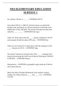 NES ELEMENTARY EDUCATION SUBTEST 1 QUESTIONS AND ANSWERS 2026