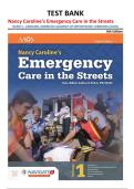 Emergency Care in the Streets Test Bank 8th Edition &vert; Nancy Caroline