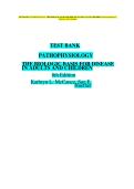 Test Bank for Pathophysiology&colon; The Biologic Basis for Disease in Adults and Children &lpar;8th Edition&rpar; by McCance & Huether
