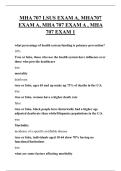 MHA 707 LSUS EXAM A&comma; MHA707 EXAM A&comma; MHA 707 EXAM A &comma; MHA 707 EXAM 1