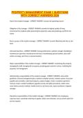 PROPERTY MANAGEMENT EXAM 1 QUESTIONS WITH CORRECT ANSWERS 2026