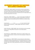 DC PROPERTY MANAGER TEST QUESTIONS WITH CORRECT ANSWERS 2026