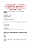 DC Property Manager Exam Questions with 100&percnt; Correct Answers &vert; Latest Version &lpar;2026&rpar; Expert Verified