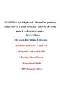2025&sol;2026 letrs unit 1&ndash;4 post test &vert; 130&plus; verified questions&comma; correct answers & expert rationales &vert; complete letrs study guide & reading science review