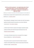 Latest Updated TCFP GFD Hazmat Awareness & Ops Test 2026&sol;2027