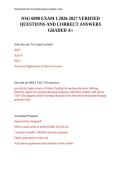 NSG 6998 EXAM 1 2026-2027 VERIFIED QUESTIONS AND CORRECT ANSWERS GRADED A&plus;