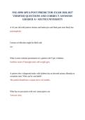 NSG 6998 APEA POST PREDICTOR EXAM 2026-2027 VERIFIED QUESTIONS AND CORRECT ANSWERS GRADED A&plus; SOUTH UNIVERSITY