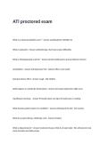 ATI proctored Exam Questions and Answers